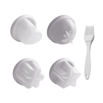 4 бр. Комплект от сладко варено яйце, подходящо за артефакт, пластмасов комплект за готвене на яйца Кухненски инструменти за готвене Закуска, задушено яйце