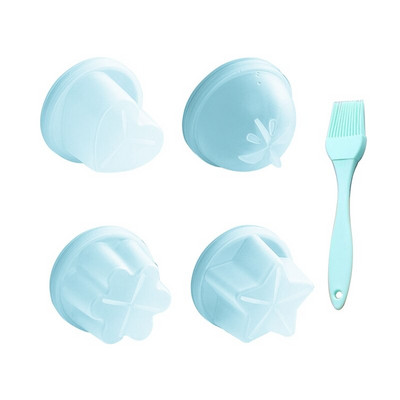 4 бр. Комплект от сладко варено яйце, подходящо за артефакт, пластмасов комплект за готвене на яйца Кухненски инструменти за готвене Закуска, задушено яйце