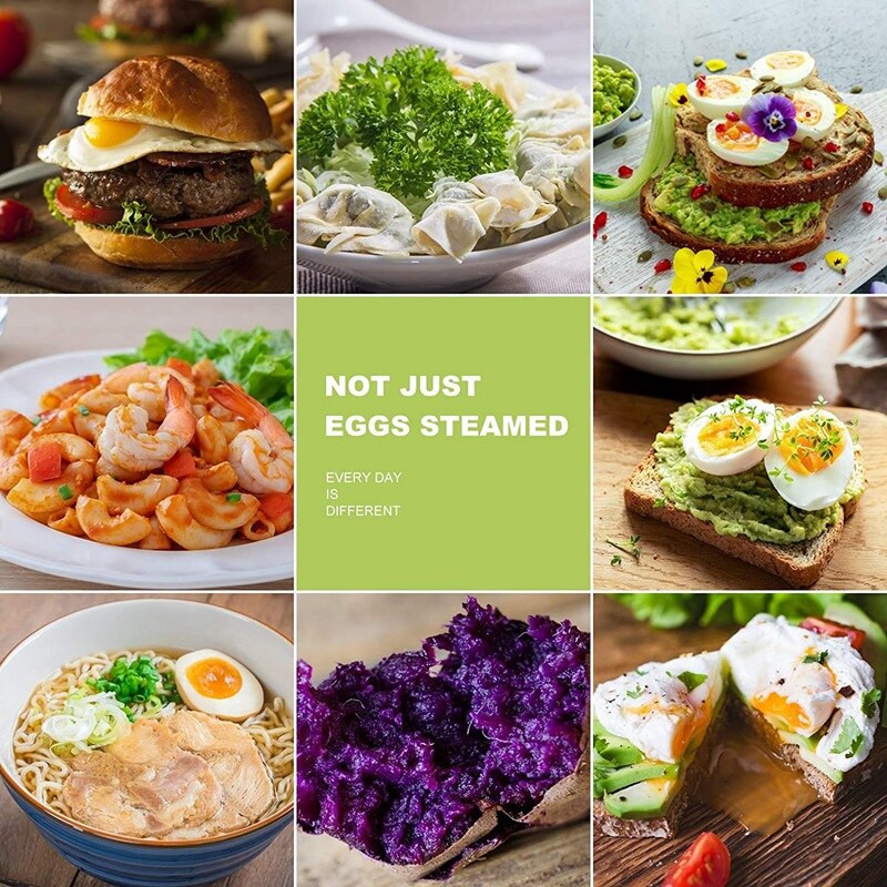 Elektrický varič vajec, rýchloohrievací parný hrniec z nehrdzavejúcej ocele, nástroj na varenie