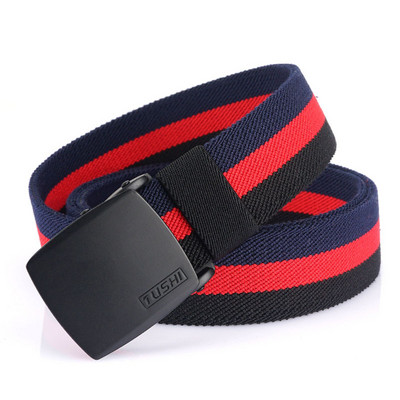 Curea casual textila cu inchizatoare metalica