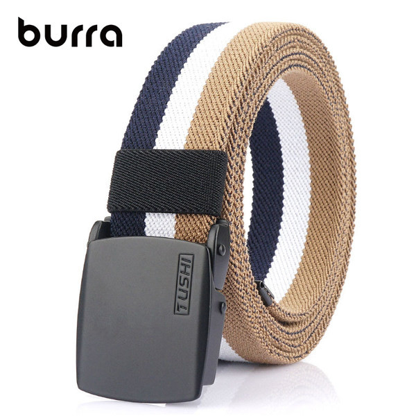 Curea casual textila cu inchizatoare metalica