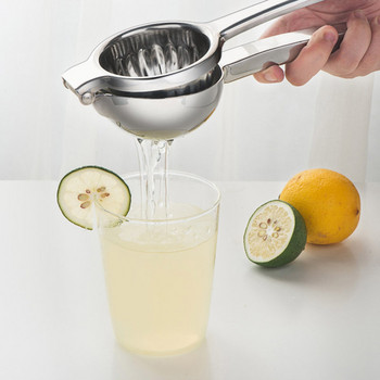 Ръчна изстисквачка за плодове за лимон, портокал, ябълка, сокоизстисквачка от неръждаема стомана, бърза машина за домакински кухненски инструмент