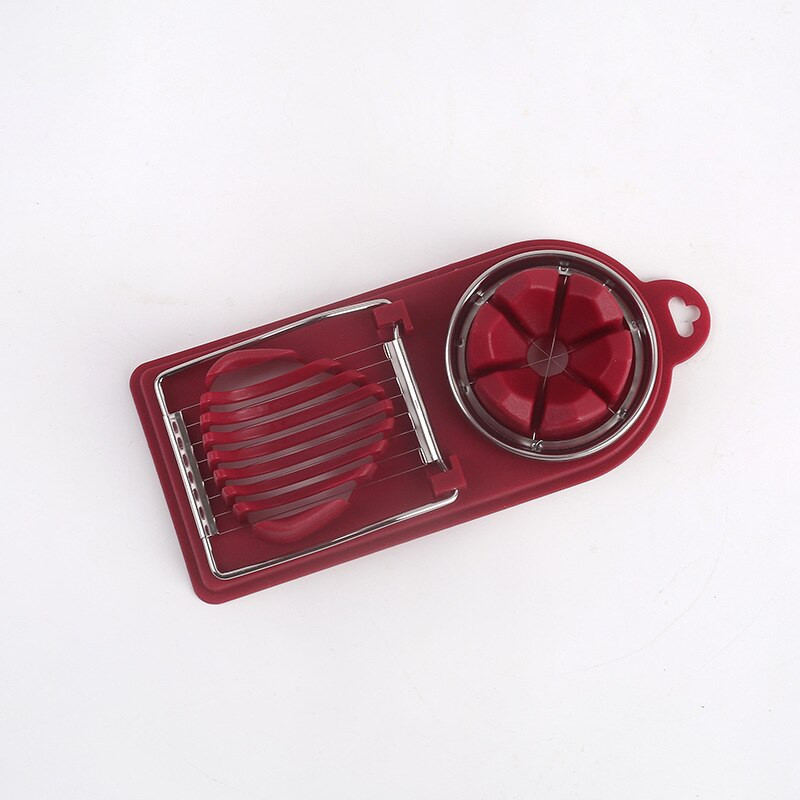 Multifunkčné krájače vajec, deliace krájače sekcií, plastové delenie vajec, kreatívne kuchynské nástroje na vajíčka.