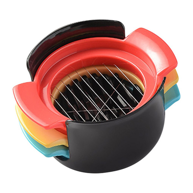 Kiaušinių pjaustyklė 3 viename pjaustyti kiaušiniai Virti kiaušiniai pjaustyklė Naminiai virti kiaušiniai Kūrybiniai įrankiai Bento skintų gėlių formuotojai Virtuvės priedai