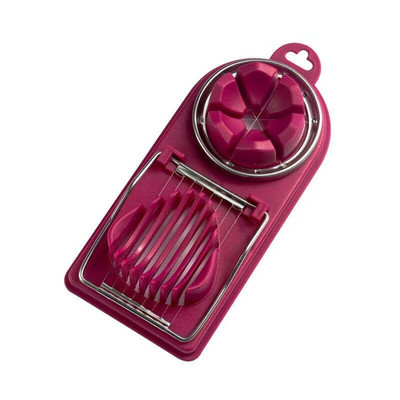 Krájač vajec na vajcia natvrdo, viacúčelový krájač vajec z nehrdzavejúcej ocele s 2 spôsobmi krájania pre kuchynské pomôcky na varenie