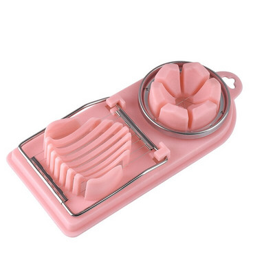 Krájač vajec na vajcia natvrdo, viacúčelový krájač vajec z nehrdzavejúcej ocele s 2 spôsobmi krájania pre kuchynské pomôcky na varenie