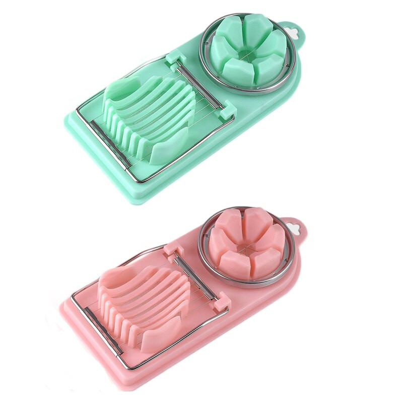 Krájač vajec na vajcia natvrdo, viacúčelový krájač vajec z nehrdzavejúcej ocele s 2 spôsobmi krájania pre kuchynské pomôcky na varenie