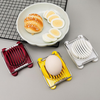 Многофункционална резачка за яйца с тел от неръждаема стомана за варени яйца Резачка за ягоди Аксесоари за готвене Кухненски джаджи