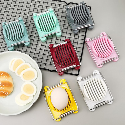 Multi-Functional Egg Slicer with Stainless Steel Wire for Boiled Eggs Strawberry Cutter Cooking Accessories Kitchen Gadgets