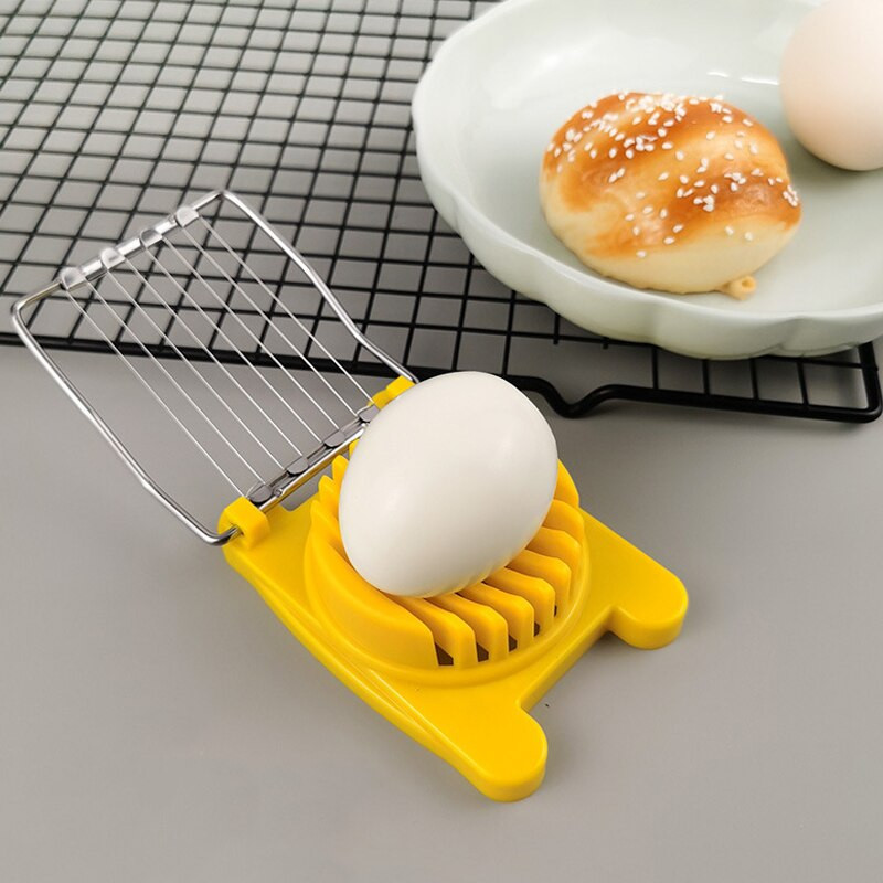 Daugiafunkcė kiaušinių pjaustyklė su nerūdijančio plieno viela virtiems kiaušiniams Braškių pjaustyklė Virimo priedai Virtuvės prietaisai