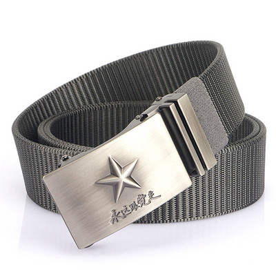 Cureaua model nou pentru barbati din material textil si decor stea