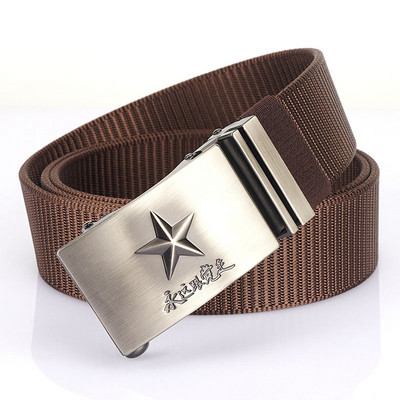 Cureaua model nou pentru barbati din material textil si decor stea