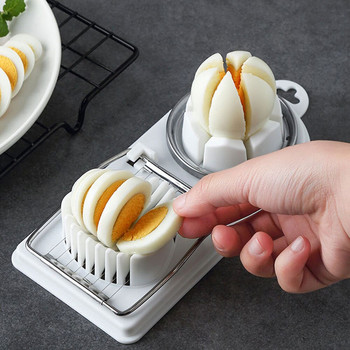 Πολυλειτουργικός ανοξείδωτος κόφτης αυγών εργαλεία κουζίνας αξεσουάρ ψησίματος Egg Slicers Egg Tools αυγοκόφτης είδη κουζίνας