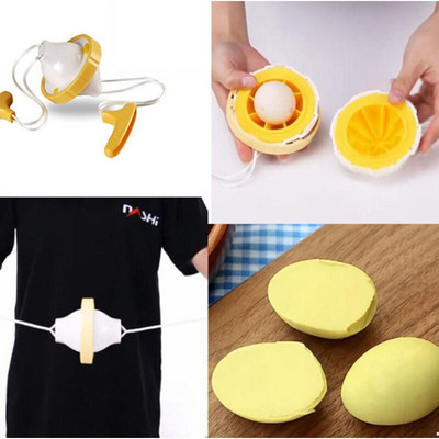 Ръчно смесено яйце Хранене Златно яйце Разбивачка за яйца Генерация на Wind Chime Тип Устройство за обръщане на яйца Кухненски силиконов инструмент за яйца
