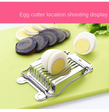 Πολυλειτουργικός κόφτης αυγών Διαιρέτης από ανοξείδωτο χάλυβα Μούχλα σε σχήμα λουλουδιού Μεσημεριανό Meat Kitchen Gadget