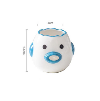 Kūrybinis kiaušinių skyriklis Keraminis kiaušinio trynio baltymo separatorius Kiaušinio trynio ir kiaušinio baltymo separatorius Mielas animacinio filmo stiliaus kepimo asistentas