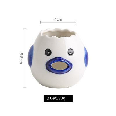 Kiaušinio baltymo separatorius Mielas animacinis modelis Virtuvės priedai Lengvas kiaušinių baltymų ir trynių atskyrimas Keramikos gaminimo virtuvės įrankis