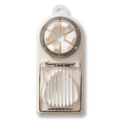 Viacúčelový krájač vajec z nehrdzavejúcej ocele 2 v 1, krájač na vajcia natvrdo, domáce kuchynské príslušenstvo, krájač vajec z drôtu