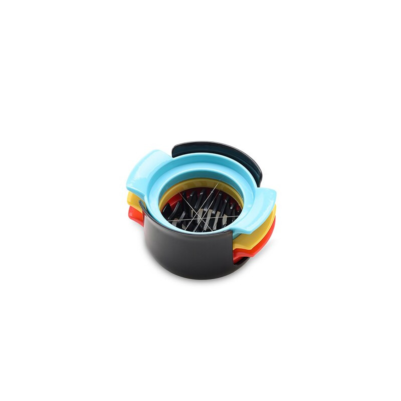 Multifunkčný krájač vajec ABS 304 z nehrdzavejúcej ocele 3v1, kuchynský nástroj na vajíčka, kuchynské príslušenstvo, krájač jahôd, ozdobný sekač vajec