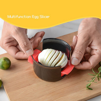 Τρία σε ένα αυγό τεχνούργημα πολυλειτουργικός κόφτης αυγών gadget κουζίνας κόφτης αυγών εργαλείο κουζίνας κόφτης φρούτων από ανοξείδωτο χάλυβα