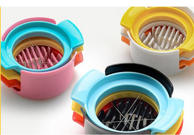 Trys viename kiaušinių artefaktas daugiafunkcinis kiaušinių pjaustytuvas virtuvės įtaisas kiaušinių pjaustyklė virtuvės įrankis nerūdijančio plieno vaisių pjaustyklė