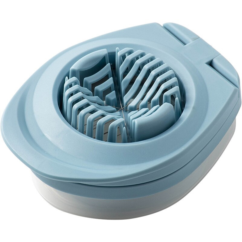 Multifunkčný krájač vajec, krájač vajec, vymeniteľný krájač 3 v 1, oceľový drôtený krájač vajec