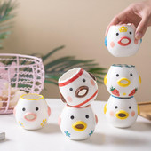 1PC Симпатичен разделител за яйца, керамичен филтър за жълтък, креативен противоплъзгащ сепаратор във формата на пиле, жълтък и протеин