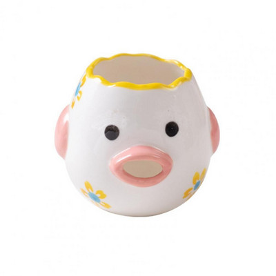 1PC Симпатичен разделител за яйца, керамичен филтър за жълтък, креативен противоплъзгащ сепаратор във формата на пиле, жълтък и протеин