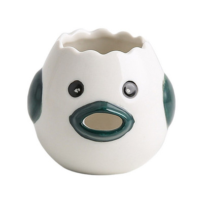 Keramický odpeňovač na bielky z vajec, roztomilý kreslený model, separátor pre domácnosť, jednoduché oddelenie, dutý vyrezávaný dizajn, domáce náradie