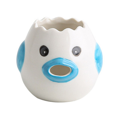 Keramický odpeňovač na bielky z vajec, roztomilý kreslený model, separátor pre domácnosť, jednoduché oddelenie, dutý vyrezávaný dizajn, domáce náradie