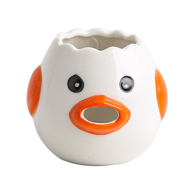 Keramický odpeňovač na bielky z vajec, roztomilý kreslený model, separátor pre domácnosť, jednoduché oddelenie, dutý vyrezávaný dizajn, domáce náradie