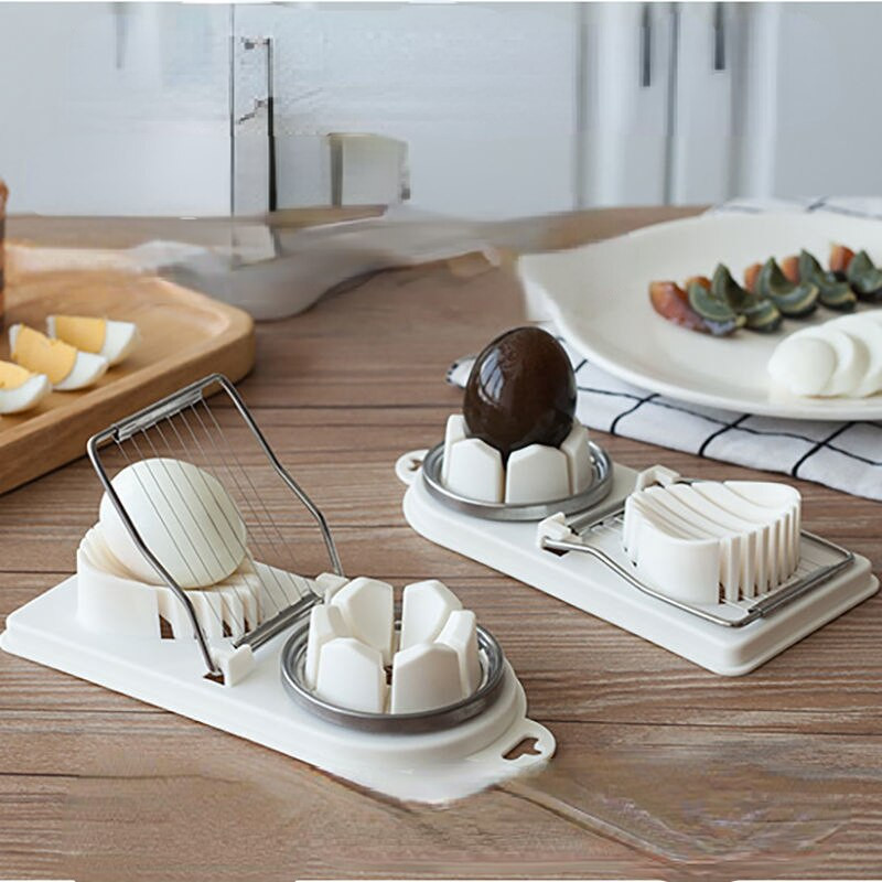 1ks krájač vajec Artefact Kitchen Multifunkčný nerezový ozdobný krájač vajec Songhua Konzervované vajíčka Rozrezané lupene vajec