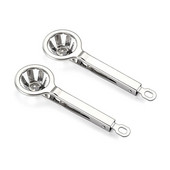 Manuálny krájač vajec, DIY kuchynský delič vajec, prenosný, opakovane použiteľný, varenie, nehrdzavejúci, krájací, deliaci, deliaci gadget