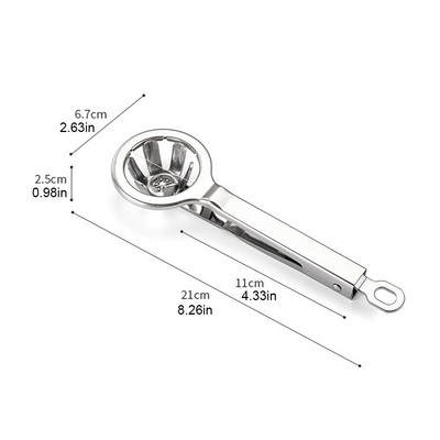 Manuálny krájač vajec, DIY kuchynský delič vajec, prenosný, opakovane použiteľný, varenie, nehrdzavejúci, krájací, deliaci, deliaci gadget