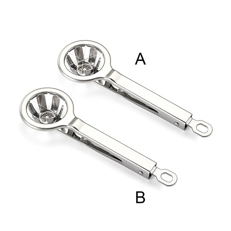 Manuálny krájač vajec, DIY kuchynský delič vajec, prenosný, opakovane použiteľný, varenie, nehrdzavejúci, krájací, deliaci, deliaci gadget