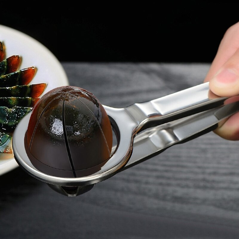 Šesťhranný lis na krájanie vajec, ozdobný konzervovaný nerezový krájač vajec, rozdeľovač, podporný nástroj na krájanie, domáca kuchyňa, pečenie