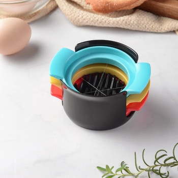 Πολυλειτουργικά εργαλεία κοπής αυγών 3 σε 1 Φορητός κόφτης αυγών Φανταστική κοπή σε φέτες Gadgets κουζίνας από ανοξείδωτο ατσάλι Αξεσουάρ Dropship