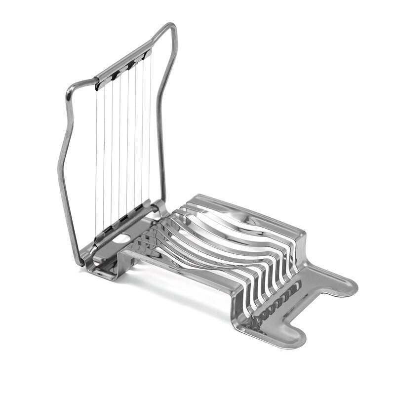 Multifunkčné krájače vajec z nehrdzavejúcej ocele, deliace krájače sekcií, plastové delenie vajec, kreatívne kuchynské nástroje na vajíčka.