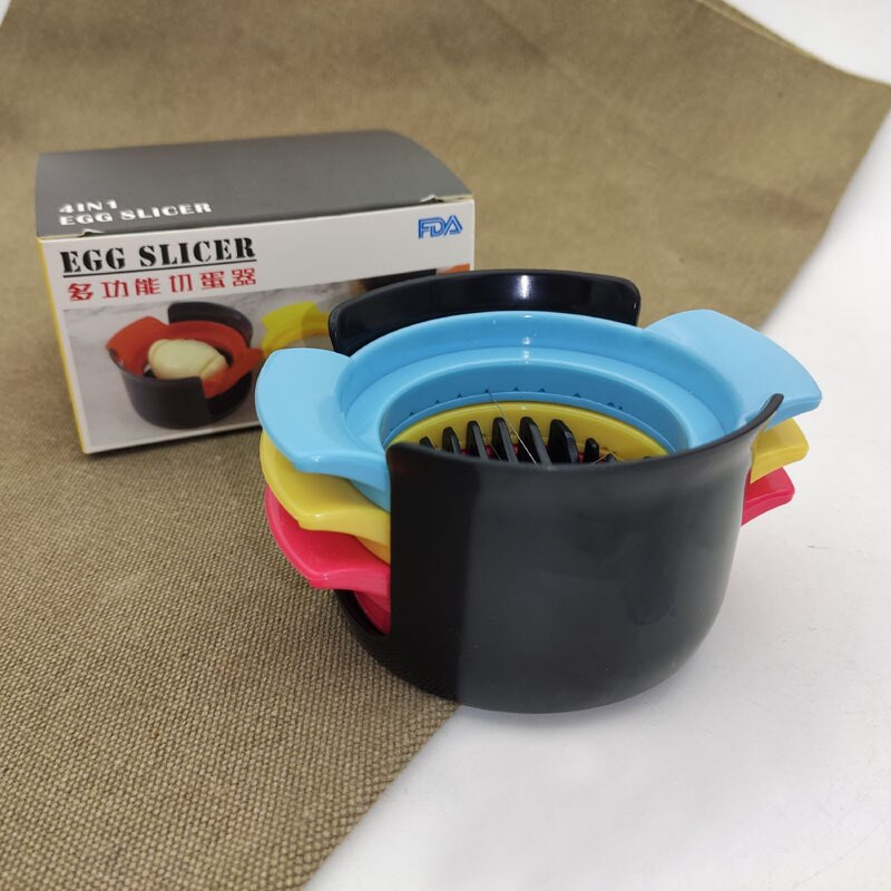 Naujas 3 viename kiaušinių pjaustyklės skirstytuvas, pjaustyklės pjaustyklės įrankių rinkinys, nerūdijančio plieno kiaušiniai, virtuvės prietaisų priedai, skirti vaikams