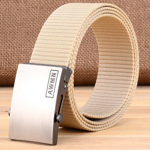 Cureaua textila barbati model curata cu inchizatoare metalica