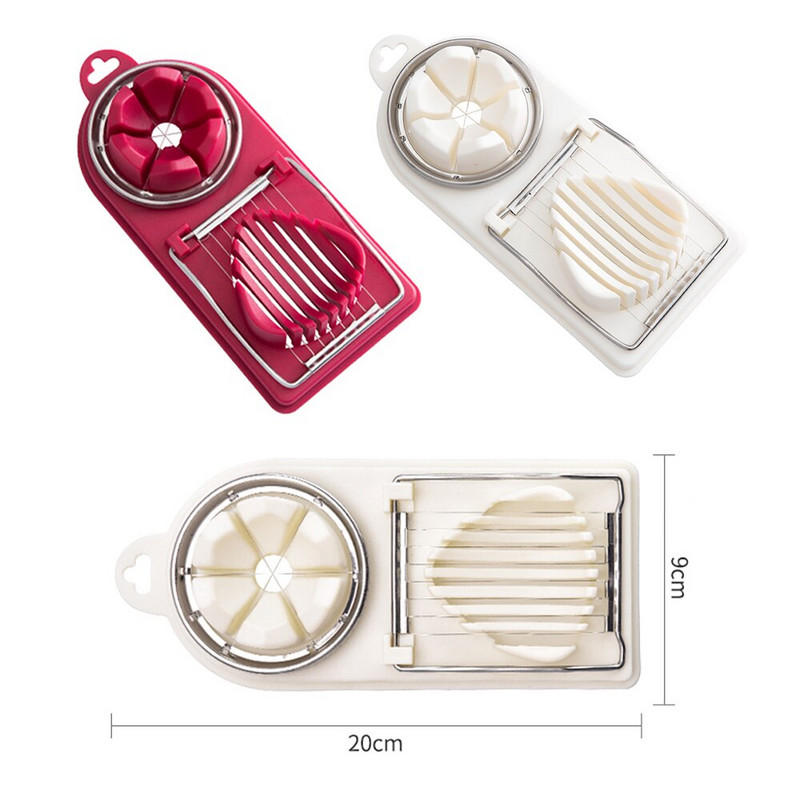 Multifunkčný krájač vajec, plastový krájač vajec, oddeľovač, forma na krájanie, kreatívny kvetinový kuchynský gadget na vajíčka, kuchynské doplnky