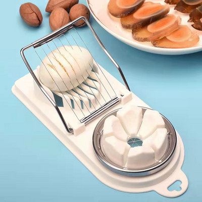 Мултифункционална резачка за яйца, обзавеждане, рязане на яйца, запазено яйце, артефакт, тройна резачка, три в едно, борова резачка, разделител за яйца, резени