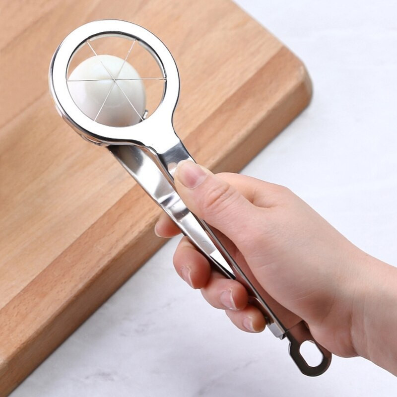 Šesťhranný lis na krájanie vajec, ozdobný konzervovaný nerezový krájač vajec, rozdeľovač, krájací podporník, domáca kuchyňa, pečenie, nástroje na pečenie