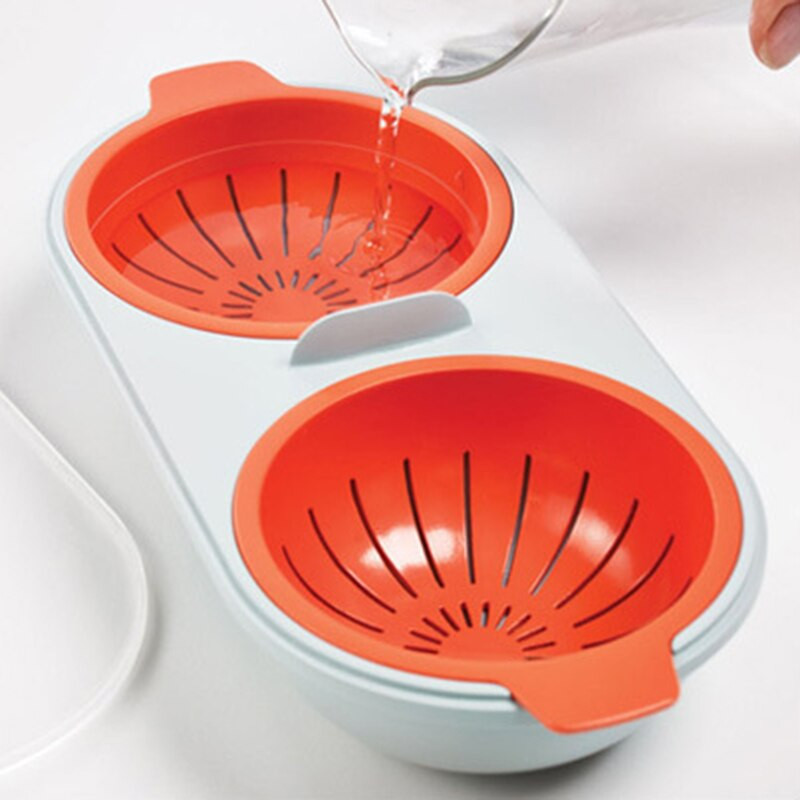 Mikrolaineahjus munakeetja toidukvaliteediga kööginõud Topelttassiga munakeetja Köök munakeetja komplekt Mikrolaineahjus toiduvalmistamise tööriistad Uus 2022