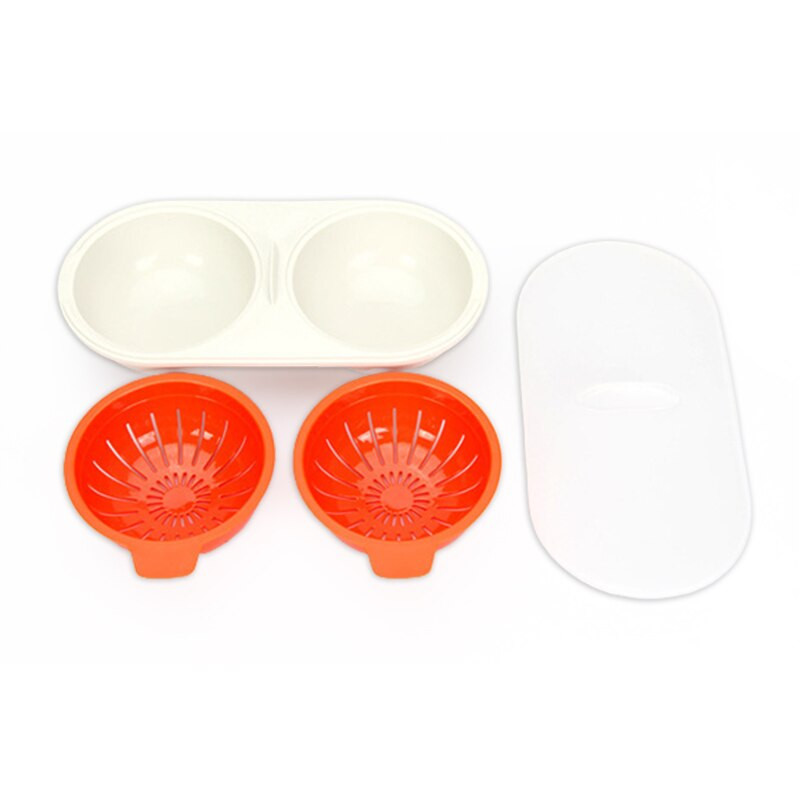 Mikrolaineahjus munakeetja toidukvaliteediga kööginõud Topelttassiga munakeetja Köök munakeetja komplekt Mikrolaineahjus toiduvalmistamise tööriistad Uus 2022