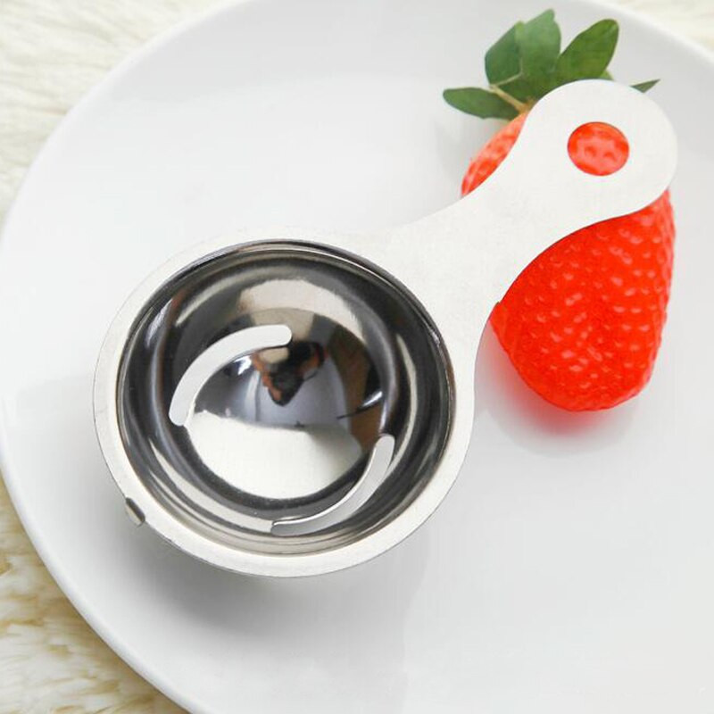 Kuchynské náradie Nerezový oddeľovač žĺtkov Potravinársky oddeľovač vajec Bezpečný pre bielkoviny Praktické ručné náradie na vajcia Kuchynské pomôcky