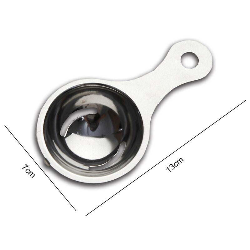 Kuchynské náradie Nerezový oddeľovač žĺtkov Potravinársky oddeľovač vajec Bezpečný pre bielkoviny Praktické ručné náradie na vajcia Kuchynské pomôcky