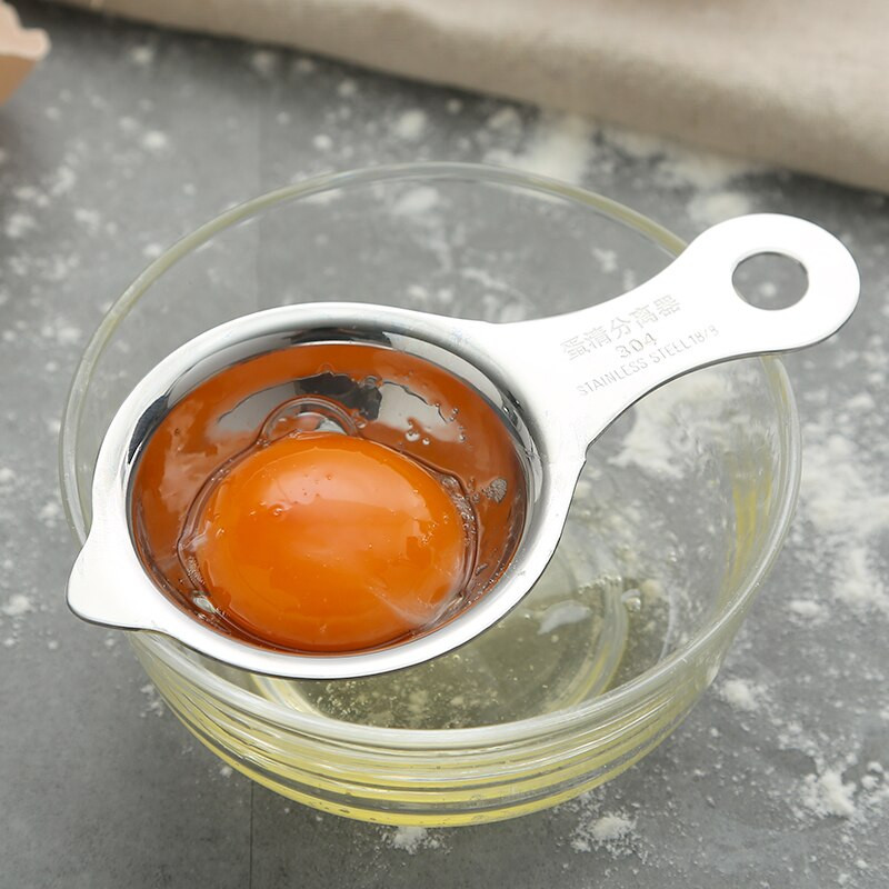 Nerezový oddeľovač bielkov, domáci oddeľovač vajec, varné pomôcky, oddeľovač žĺtkov, filter na kuchynské pečenie, príslušenstvo