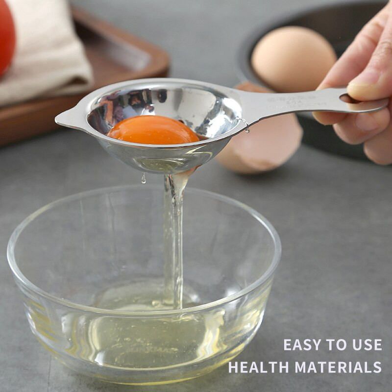 Nerezový oddeľovač bielkov, domáci oddeľovač vajec, varné pomôcky, oddeľovač žĺtkov, filter na kuchynské pečenie, príslušenstvo