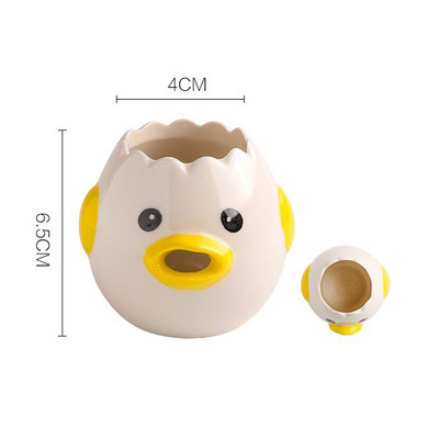 Kiaušinių baltymo trynio atskyrimo įrankis Vištienos kiaušinio trynio baltymo separatorius Keramika Keramikos animacinių filmų vištienos kiaušinių separatorius Virtuvės įtaisai